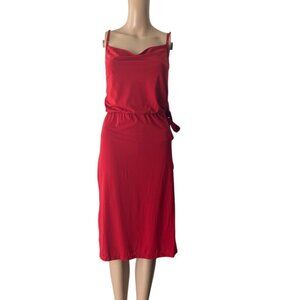 BCBG Rust Knee Length Side Cut Out Classy Dress